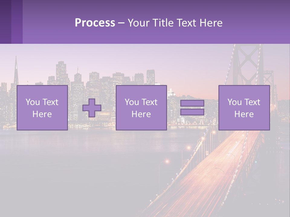 A Bridge Over A Body Of Water With A City In The Background PowerPoint Template