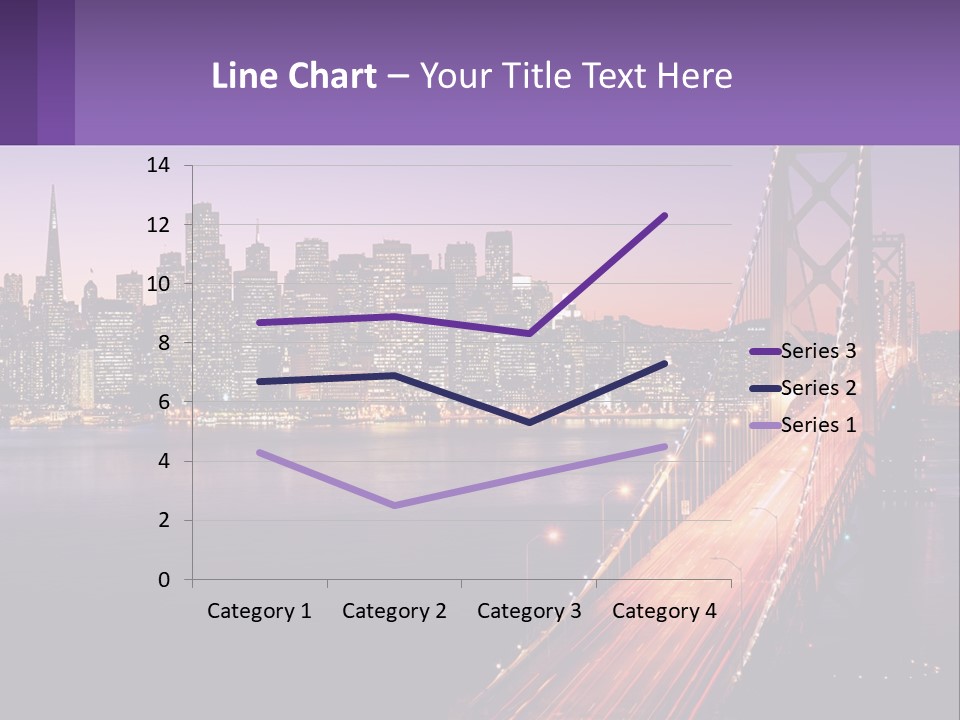 A Bridge Over A Body Of Water With A City In The Background PowerPoint Template
