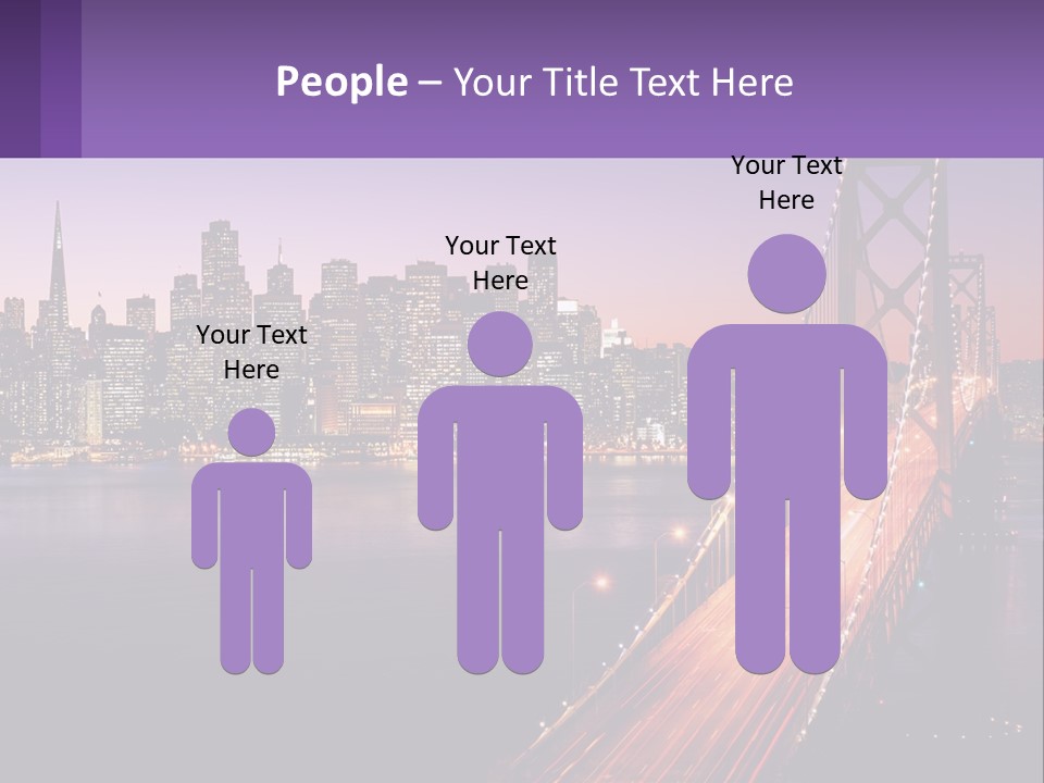 A Bridge Over A Body Of Water With A City In The Background PowerPoint Template