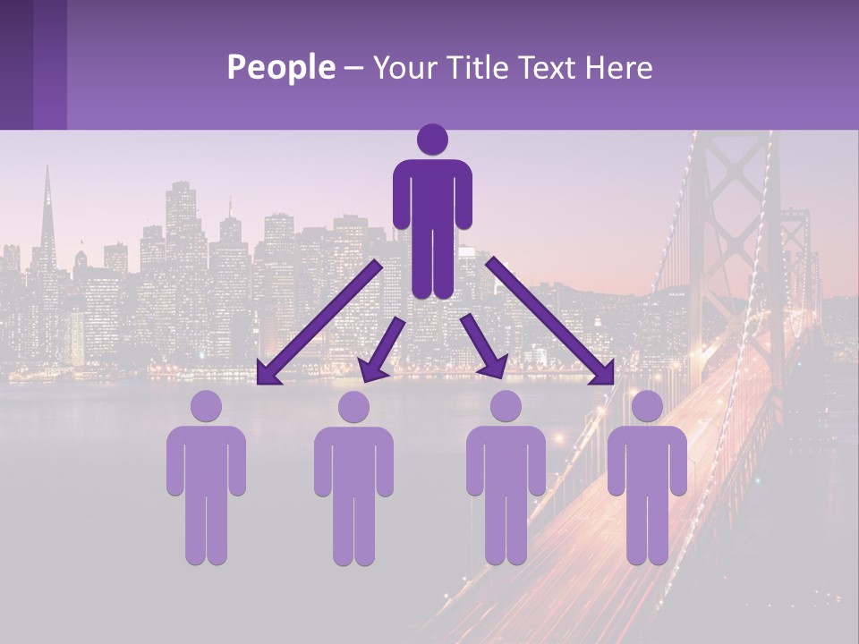 A Bridge Over A Body Of Water With A City In The Background PowerPoint Template