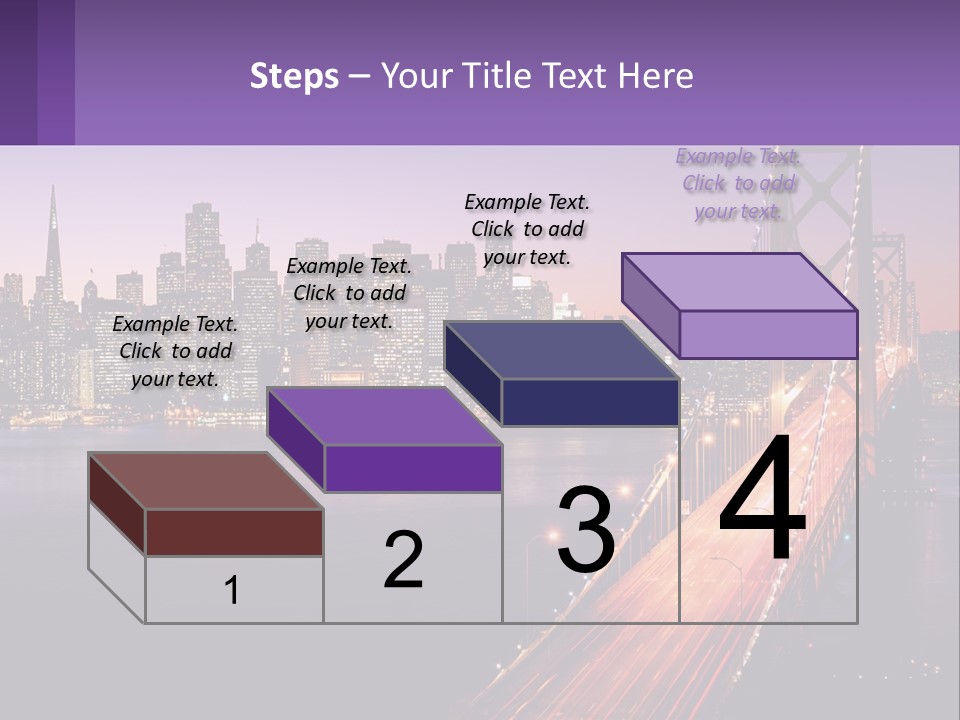 A Bridge Over A Body Of Water With A City In The Background PowerPoint Template