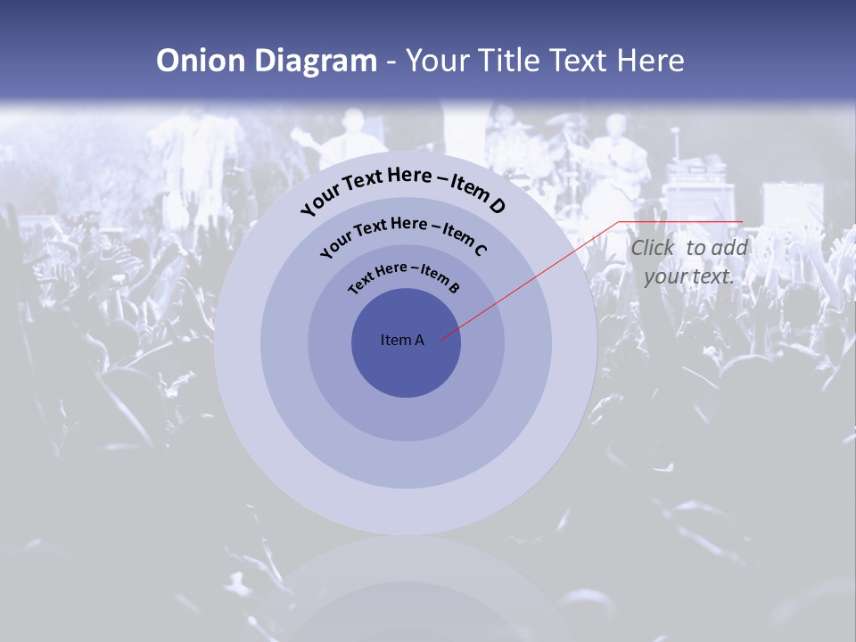 A Crowd Of People At A Concert With Their Hands In The Air PowerPoint Template