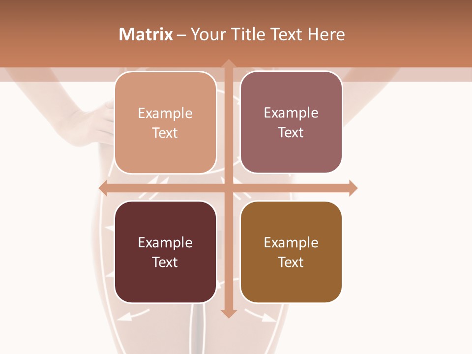 A Woman's Body With Arrows And Arrows On It PowerPoint Template