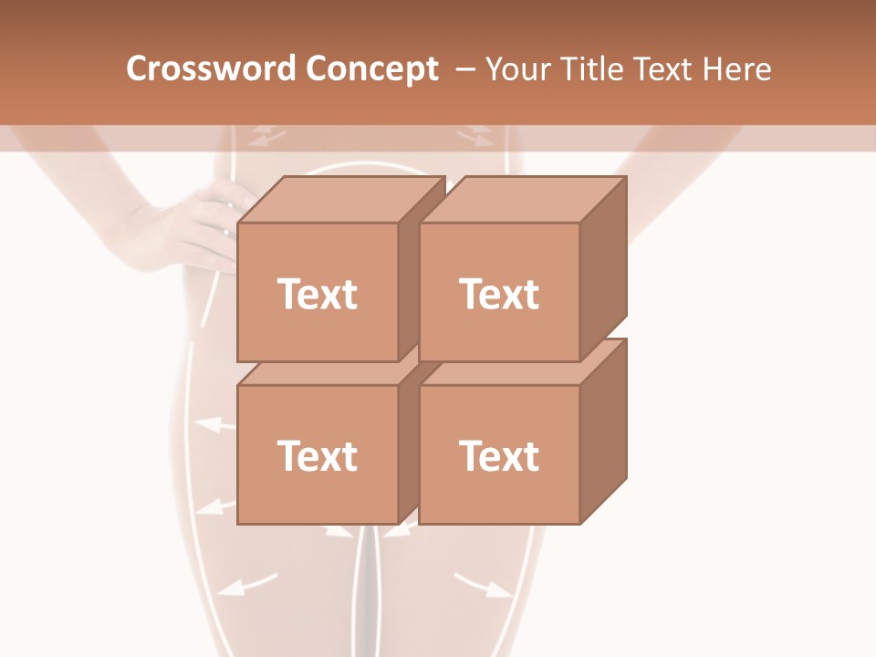 A Woman's Body With Arrows And Arrows On It PowerPoint Template