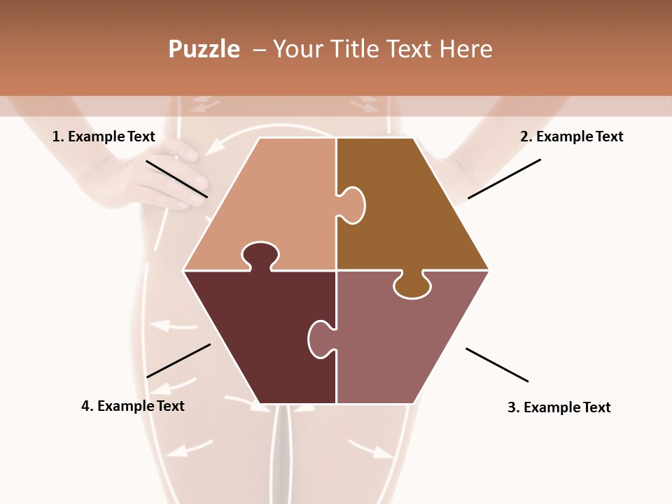 A Woman's Body With Arrows And Arrows On It PowerPoint Template