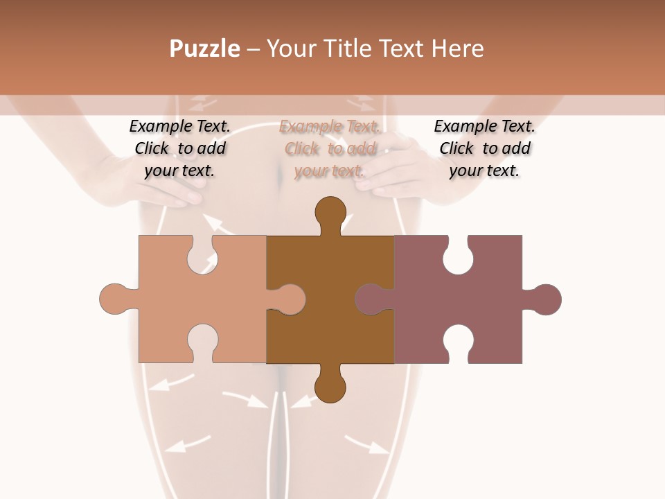 A Woman's Body With Arrows And Arrows On It PowerPoint Template