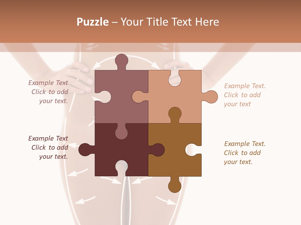 A Woman's Body With Arrows And Arrows On It PowerPoint Template