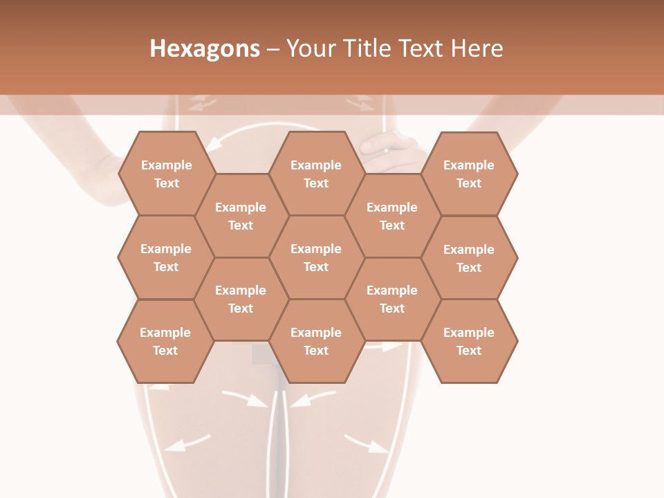 A Woman's Body With Arrows And Arrows On It PowerPoint Template