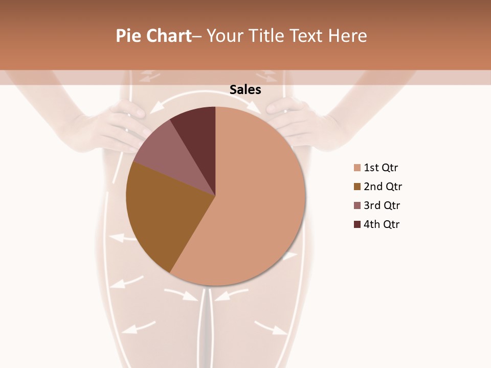 A Woman's Body With Arrows And Arrows On It PowerPoint Template