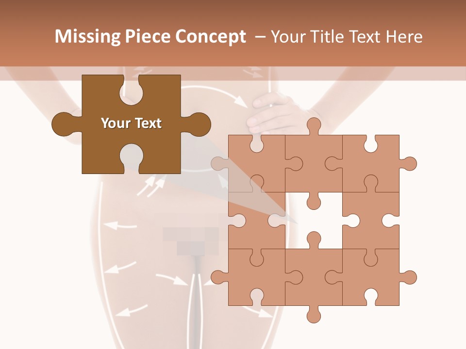 A Woman's Body With Arrows And Arrows On It PowerPoint Template