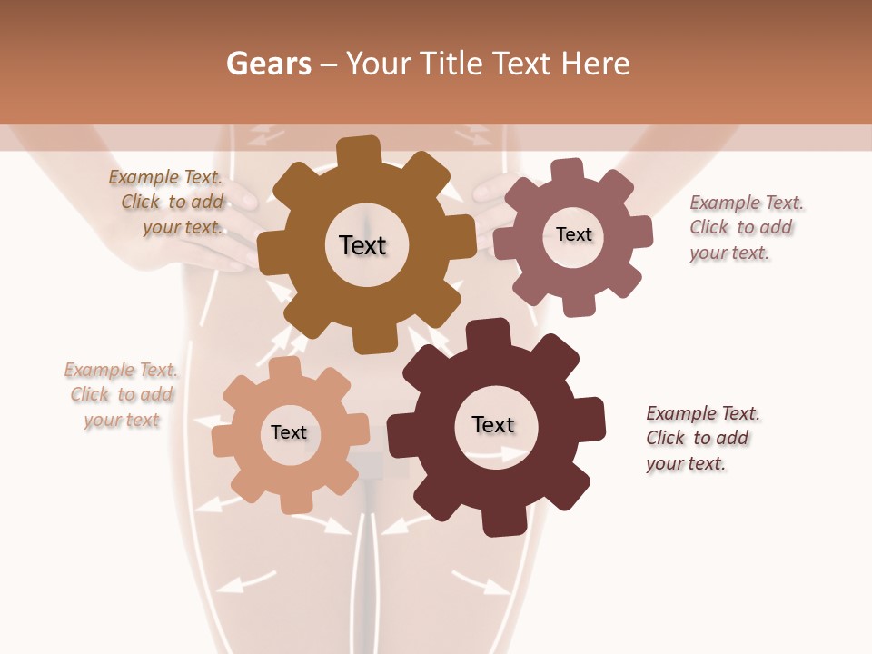 A Woman's Body With Arrows And Arrows On It PowerPoint Template