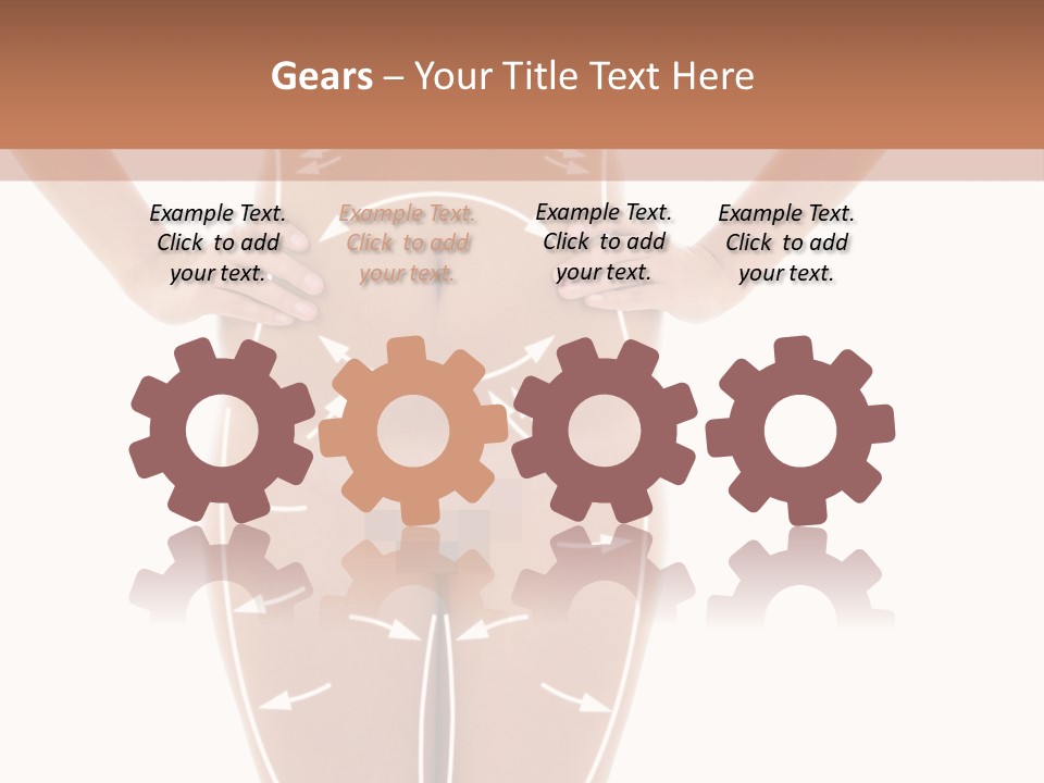 A Woman's Body With Arrows And Arrows On It PowerPoint Template