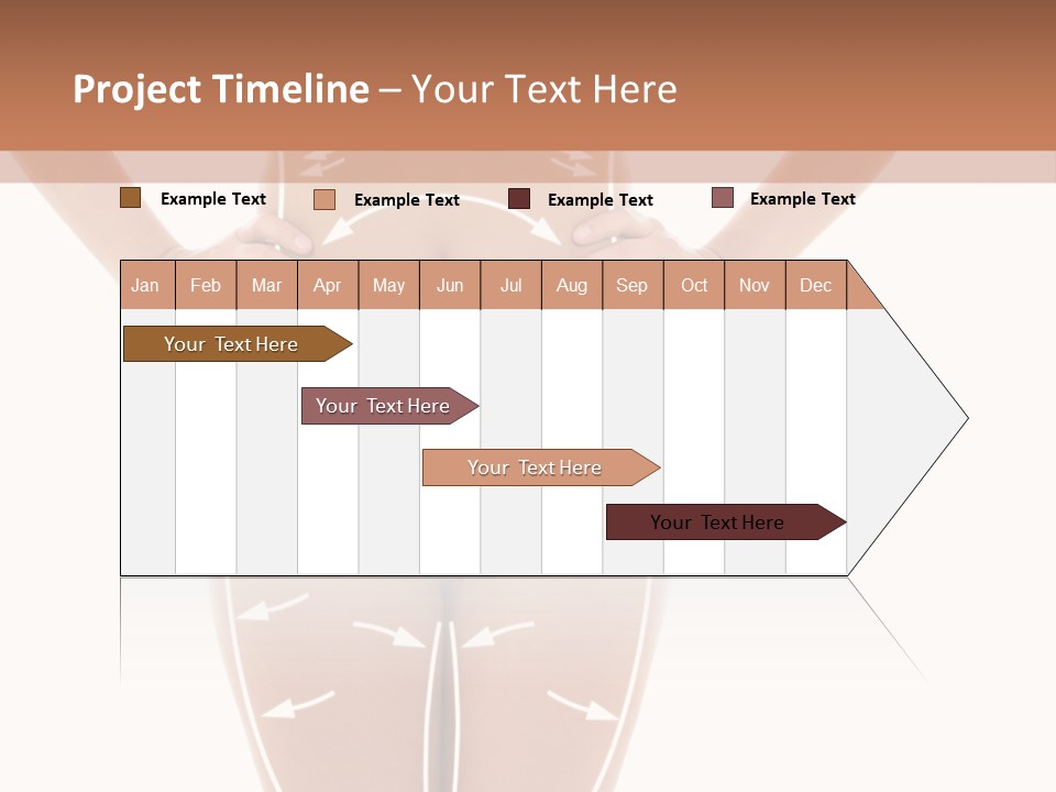 A Woman's Body With Arrows And Arrows On It PowerPoint Template
