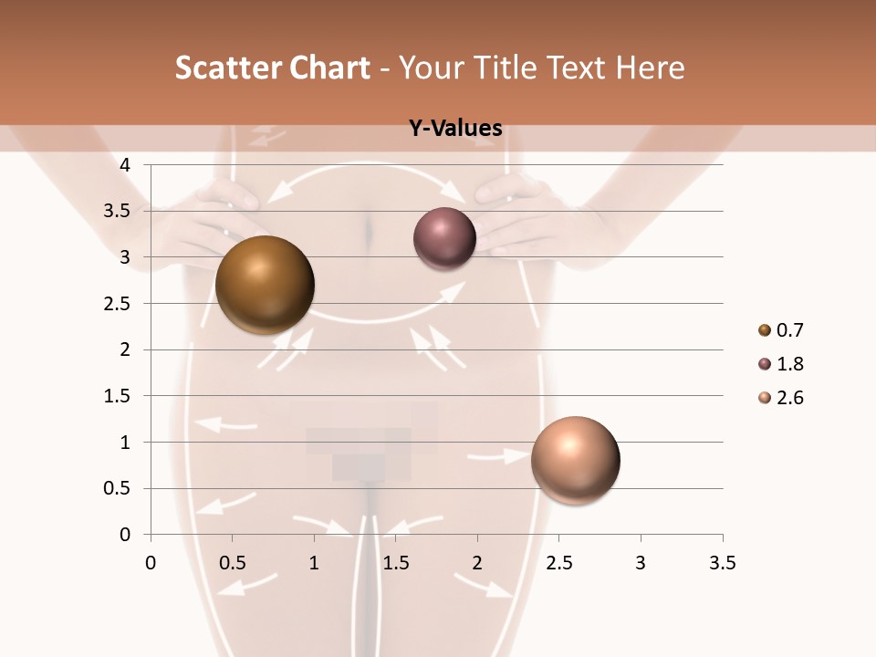 A Woman's Body With Arrows And Arrows On It PowerPoint Template