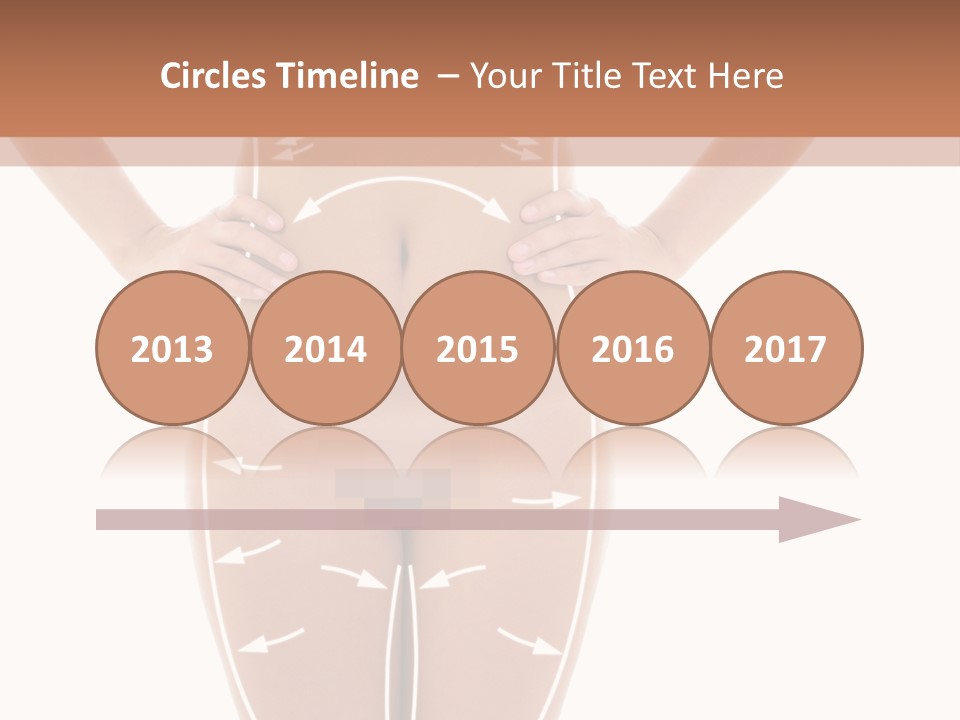 A Woman's Body With Arrows And Arrows On It PowerPoint Template