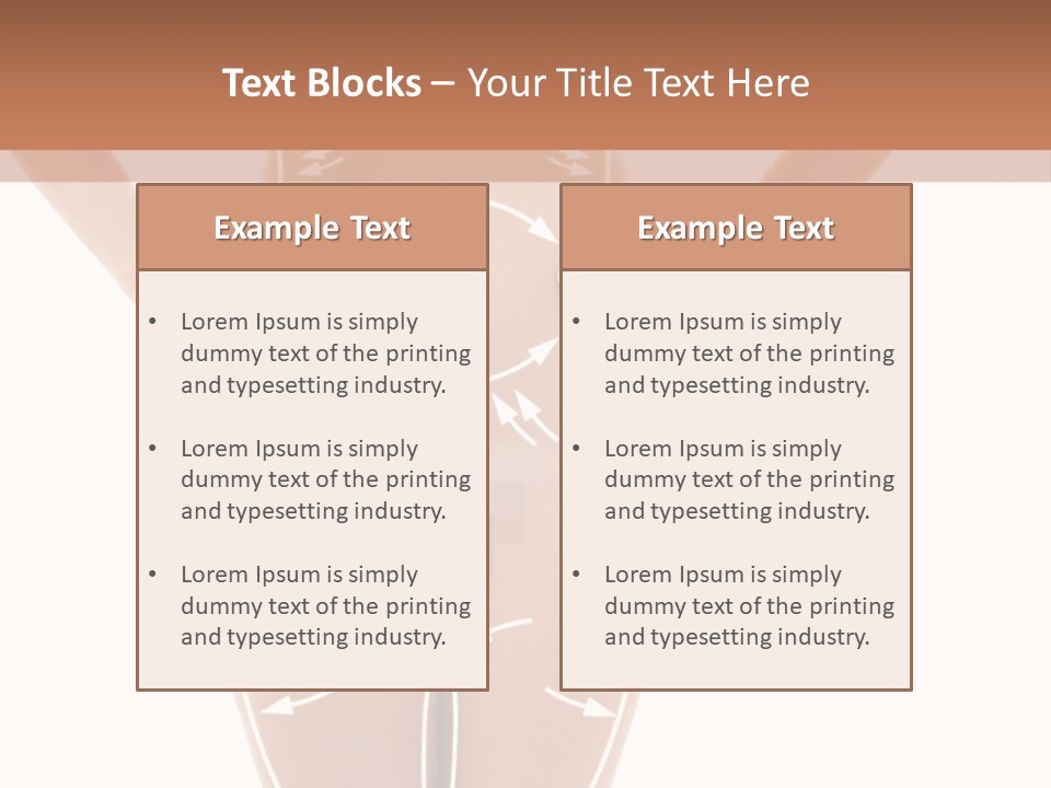 A Woman's Body With Arrows And Arrows On It PowerPoint Template