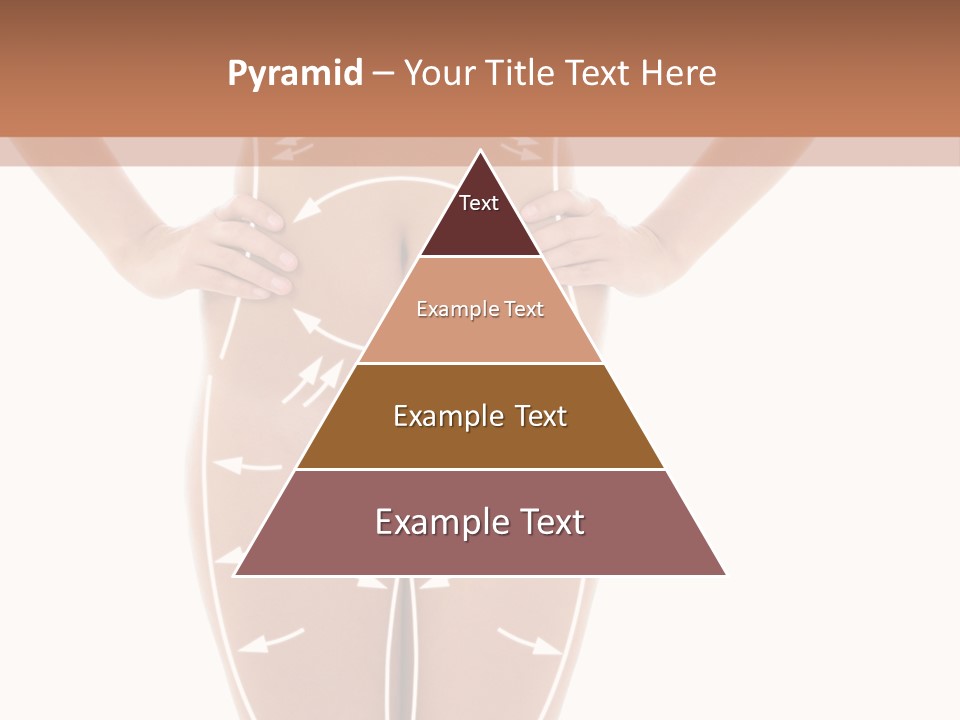 A Woman's Body With Arrows And Arrows On It PowerPoint Template