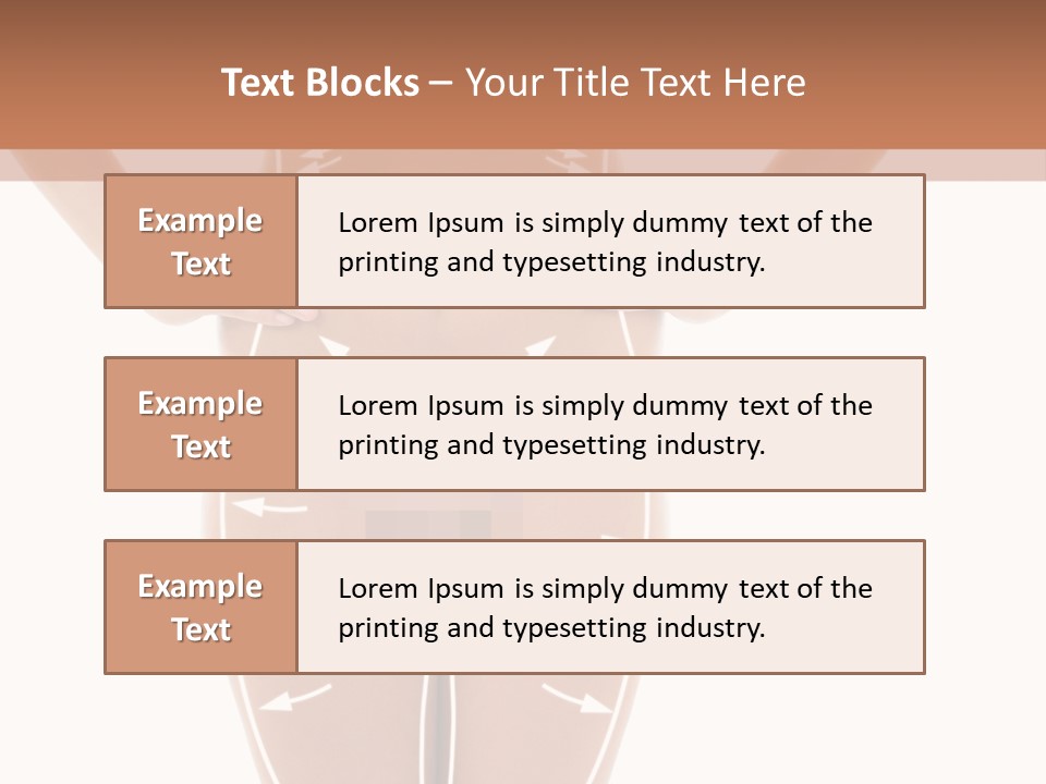 A Woman's Body With Arrows And Arrows On It PowerPoint Template