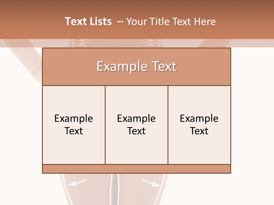 A Woman's Body With Arrows And Arrows On It PowerPoint Template