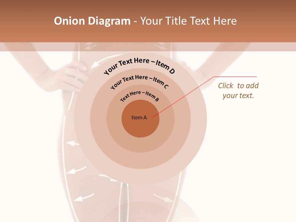 A Woman's Body With Arrows And Arrows On It PowerPoint Template