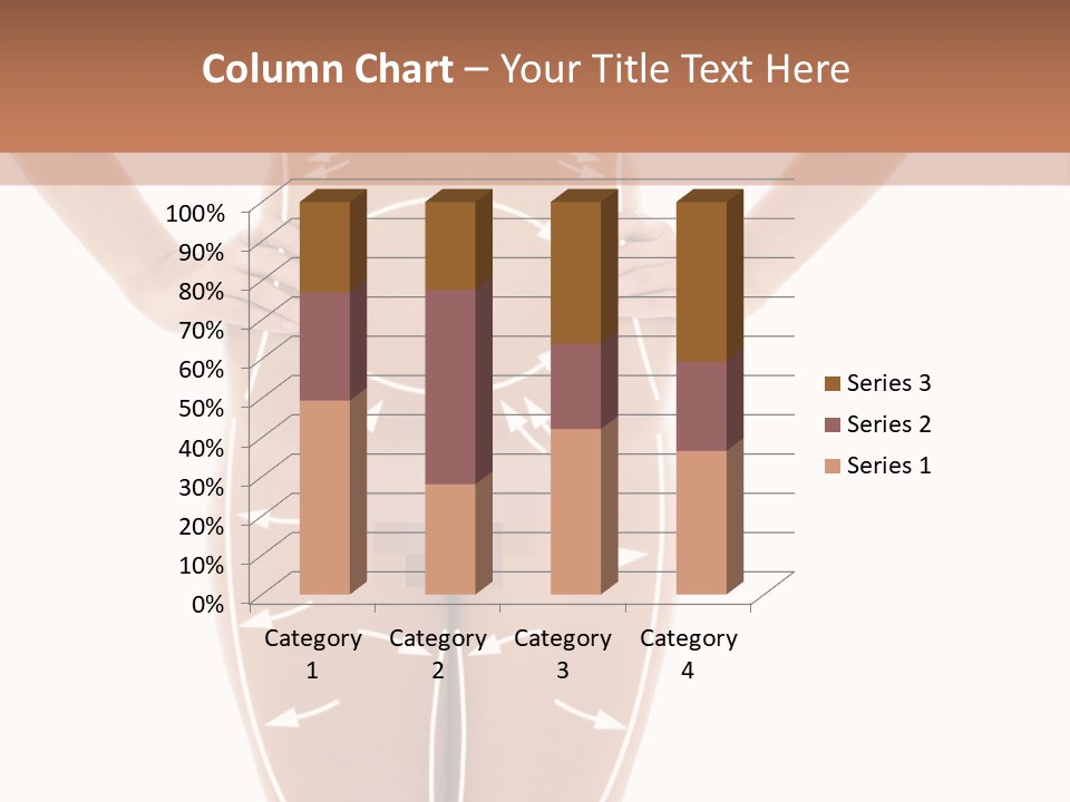 A Woman's Body With Arrows And Arrows On It PowerPoint Template