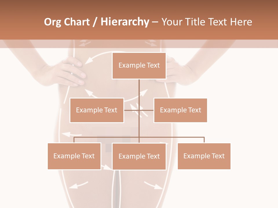 A Woman's Body With Arrows And Arrows On It PowerPoint Template