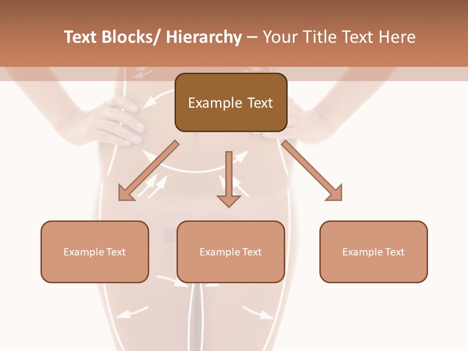 A Woman's Body With Arrows And Arrows On It PowerPoint Template
