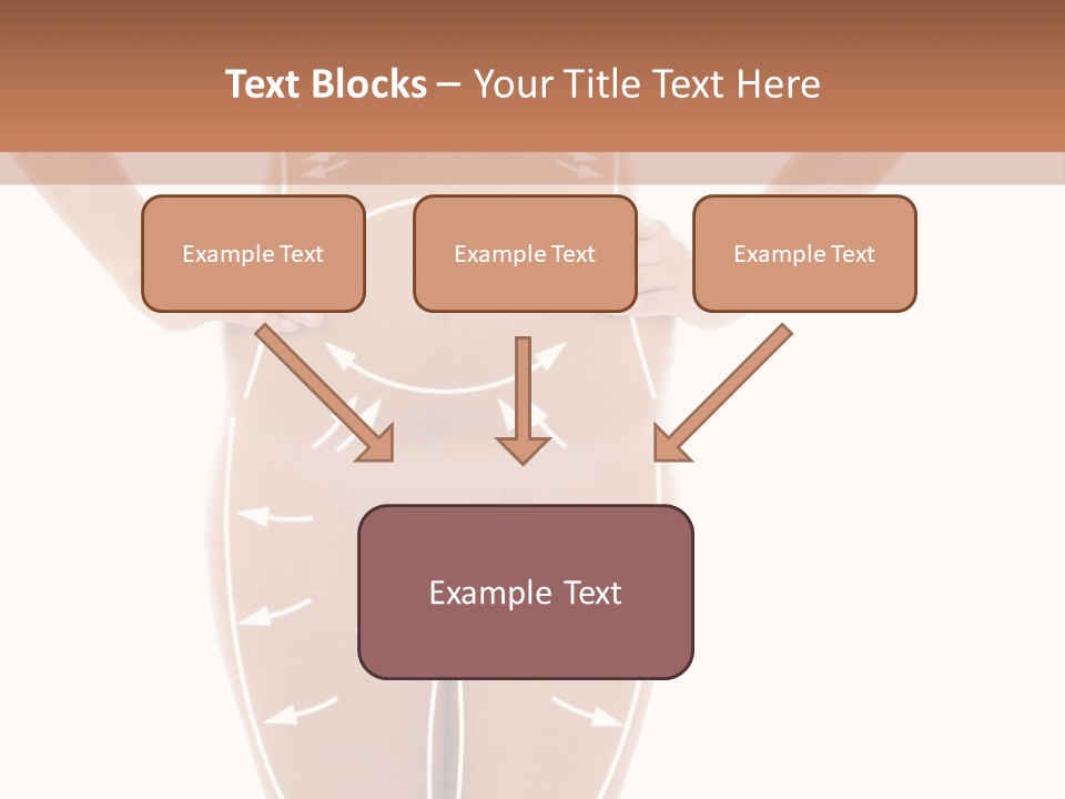 A Woman's Body With Arrows And Arrows On It PowerPoint Template
