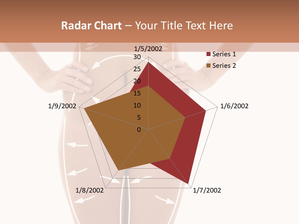 A Woman's Body With Arrows And Arrows On It PowerPoint Template