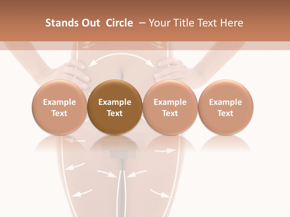 A Woman's Body With Arrows And Arrows On It PowerPoint Template