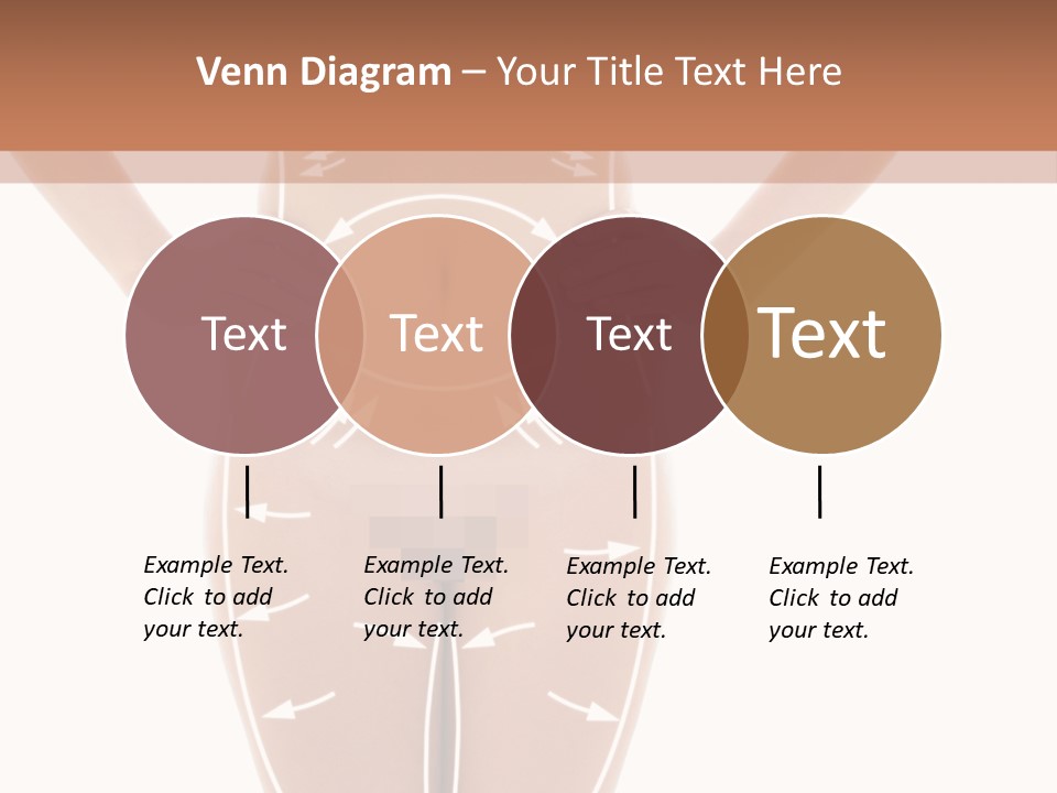 A Woman's Body With Arrows And Arrows On It PowerPoint Template