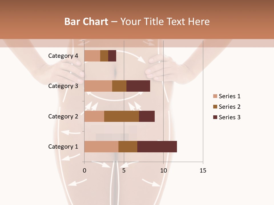A Woman's Body With Arrows And Arrows On It PowerPoint Template