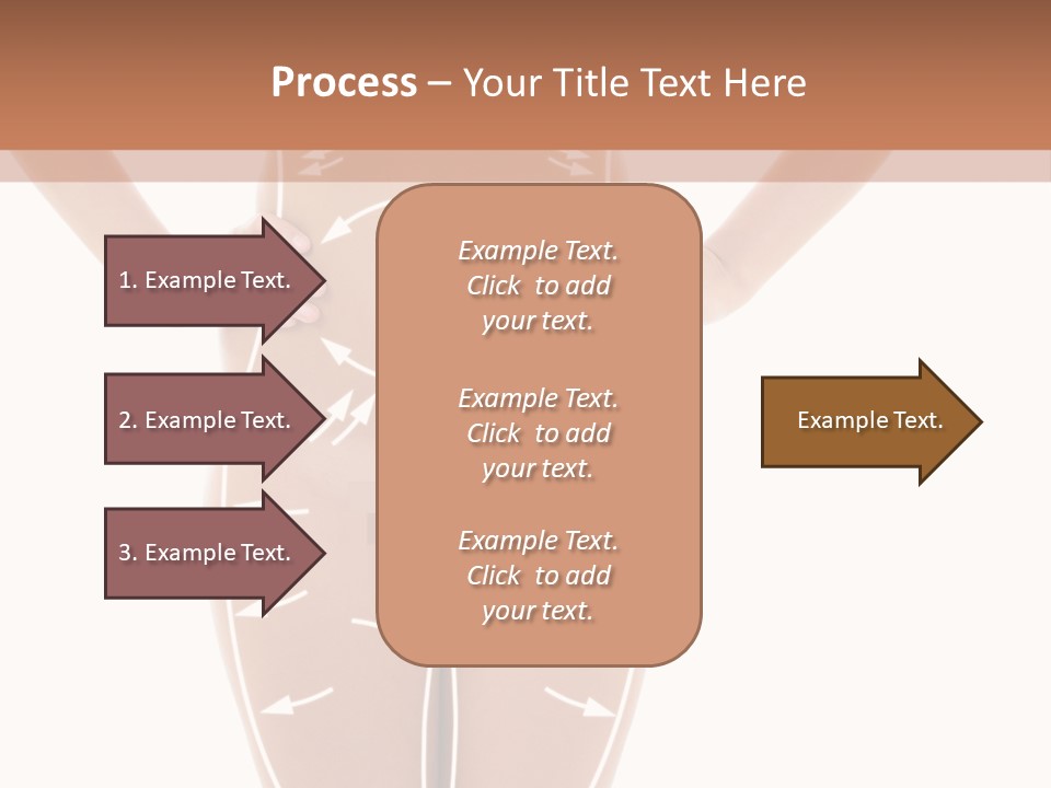 A Woman's Body With Arrows And Arrows On It PowerPoint Template