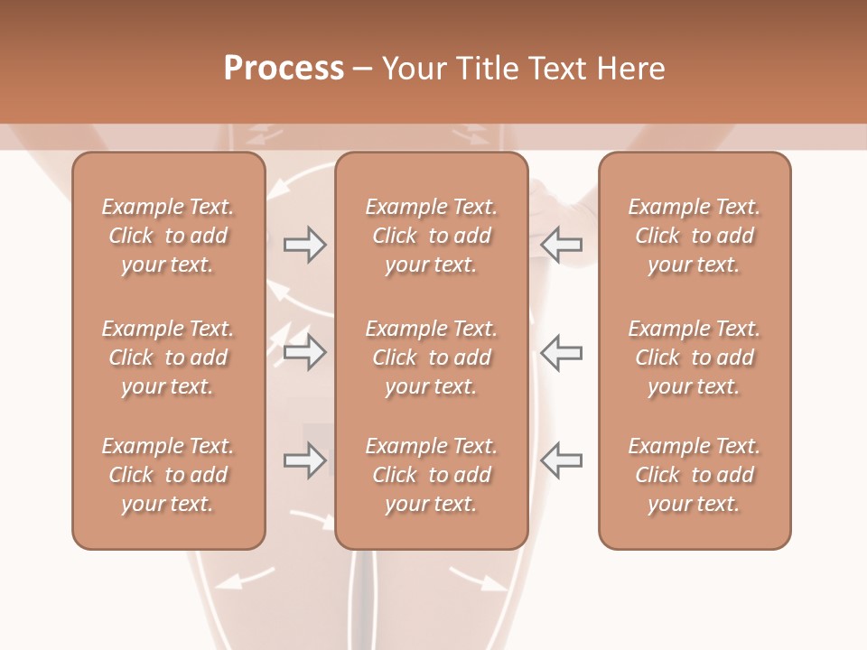 A Woman's Body With Arrows And Arrows On It PowerPoint Template