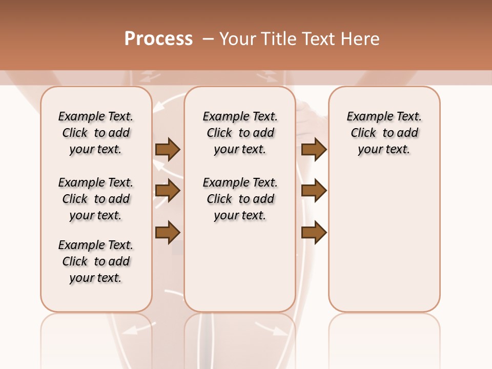 A Woman's Body With Arrows And Arrows On It PowerPoint Template