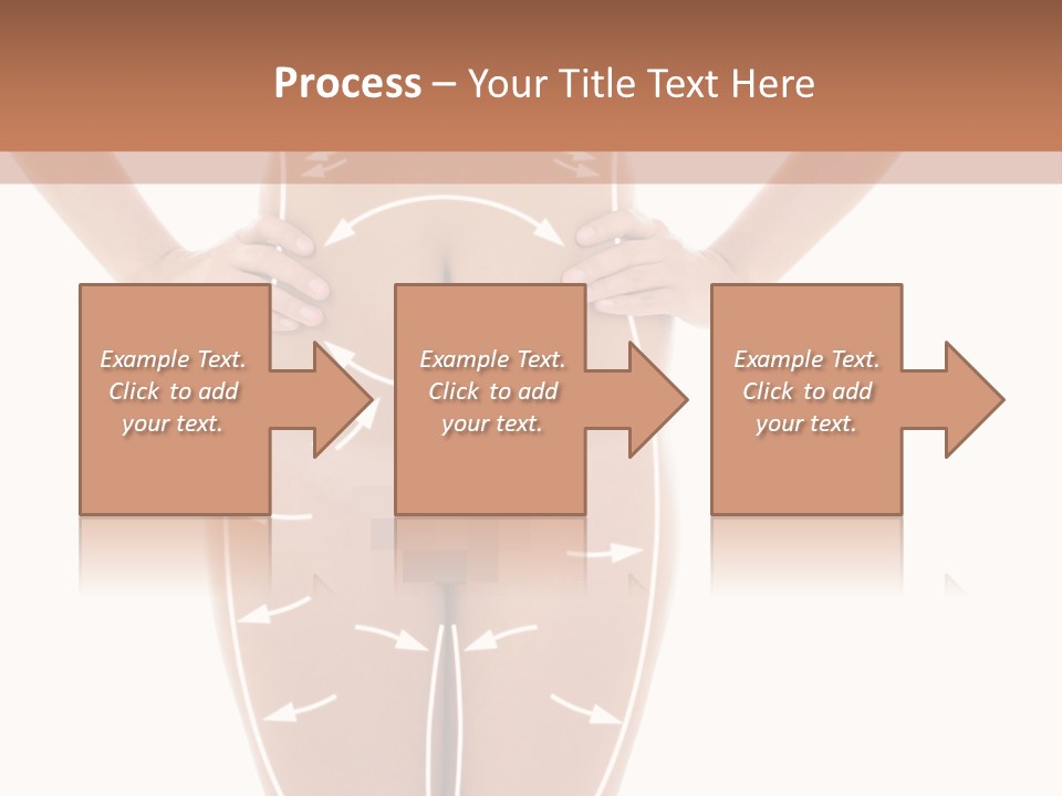 A Woman's Body With Arrows And Arrows On It PowerPoint Template