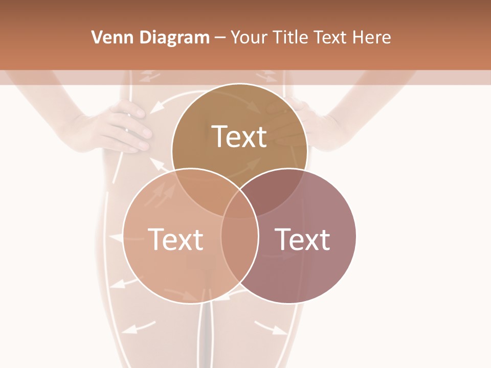 A Woman's Body With Arrows And Arrows On It PowerPoint Template