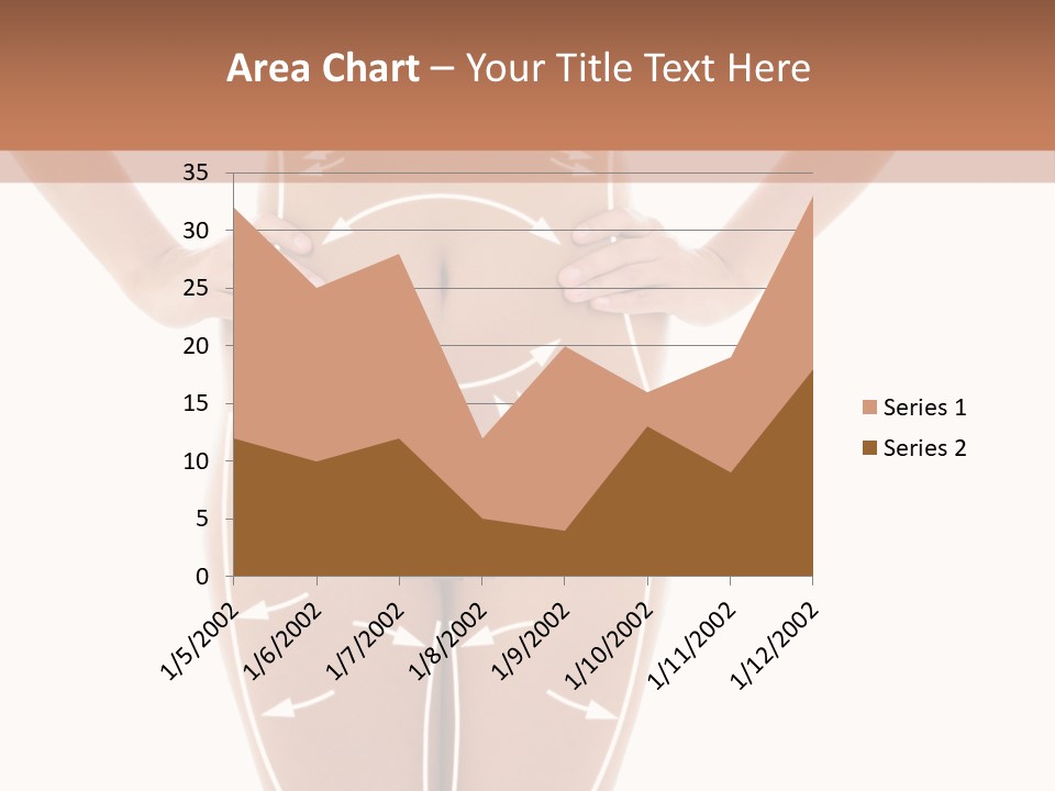 A Woman's Body With Arrows And Arrows On It PowerPoint Template