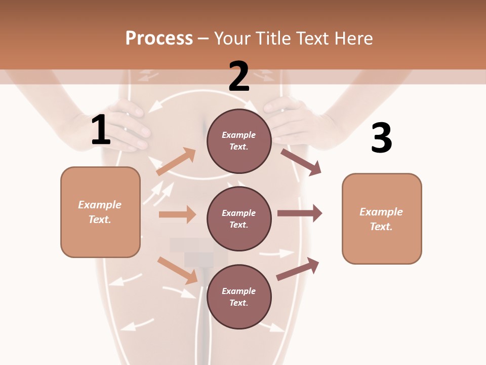 A Woman's Body With Arrows And Arrows On It PowerPoint Template