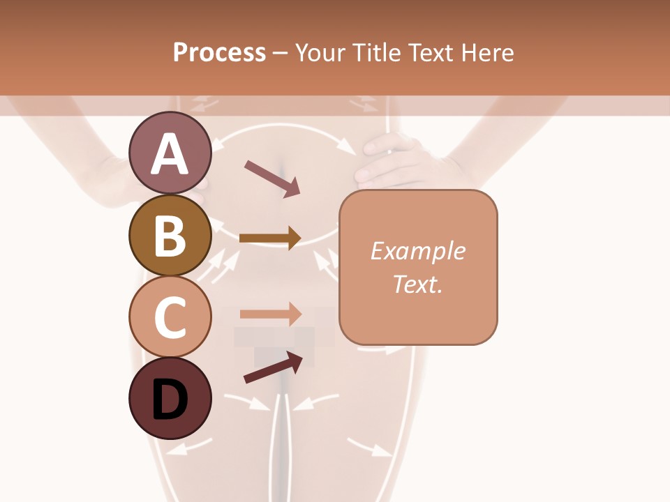 A Woman's Body With Arrows And Arrows On It PowerPoint Template