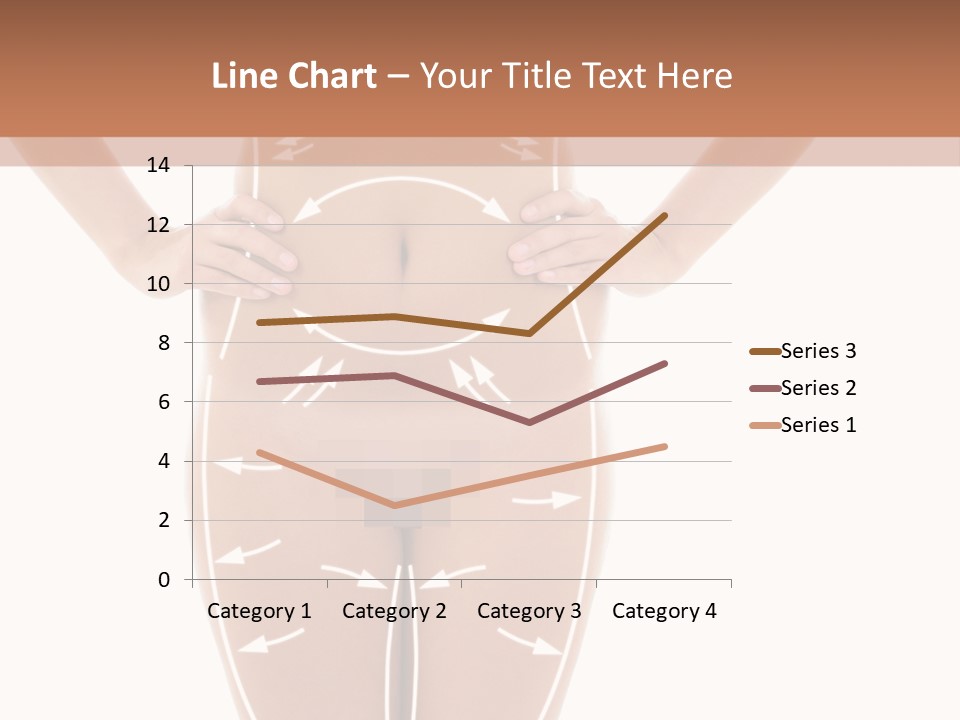 A Woman's Body With Arrows And Arrows On It PowerPoint Template
