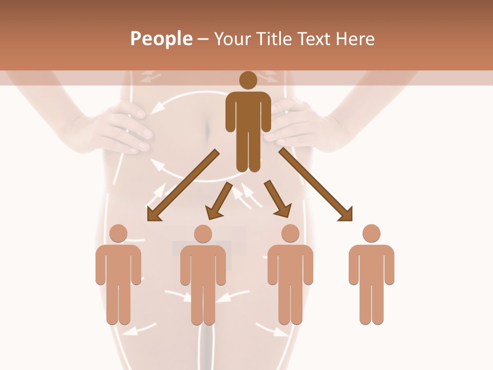 A Woman's Body With Arrows And Arrows On It PowerPoint Template