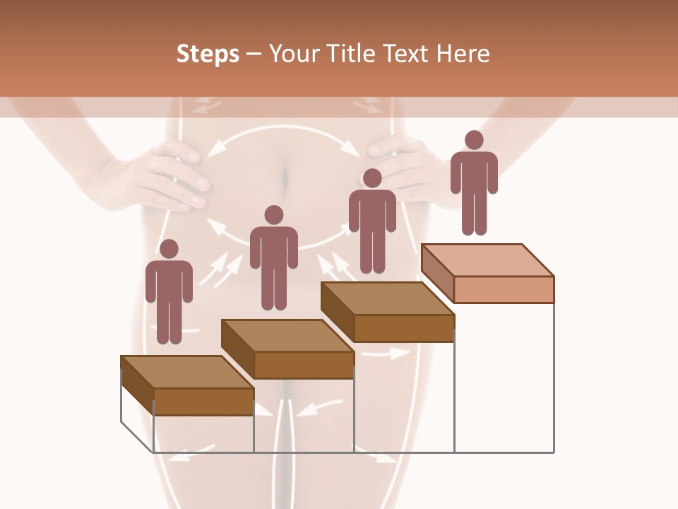 A Woman's Body With Arrows And Arrows On It PowerPoint Template