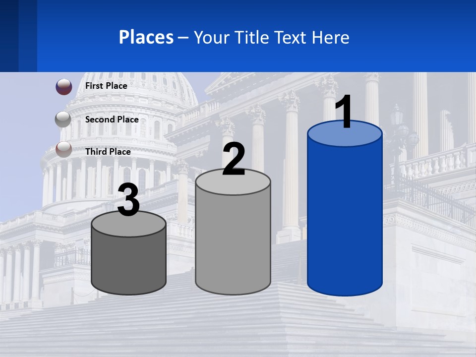 A Picture Of The Capitol Building In Washington D C PowerPoint Template