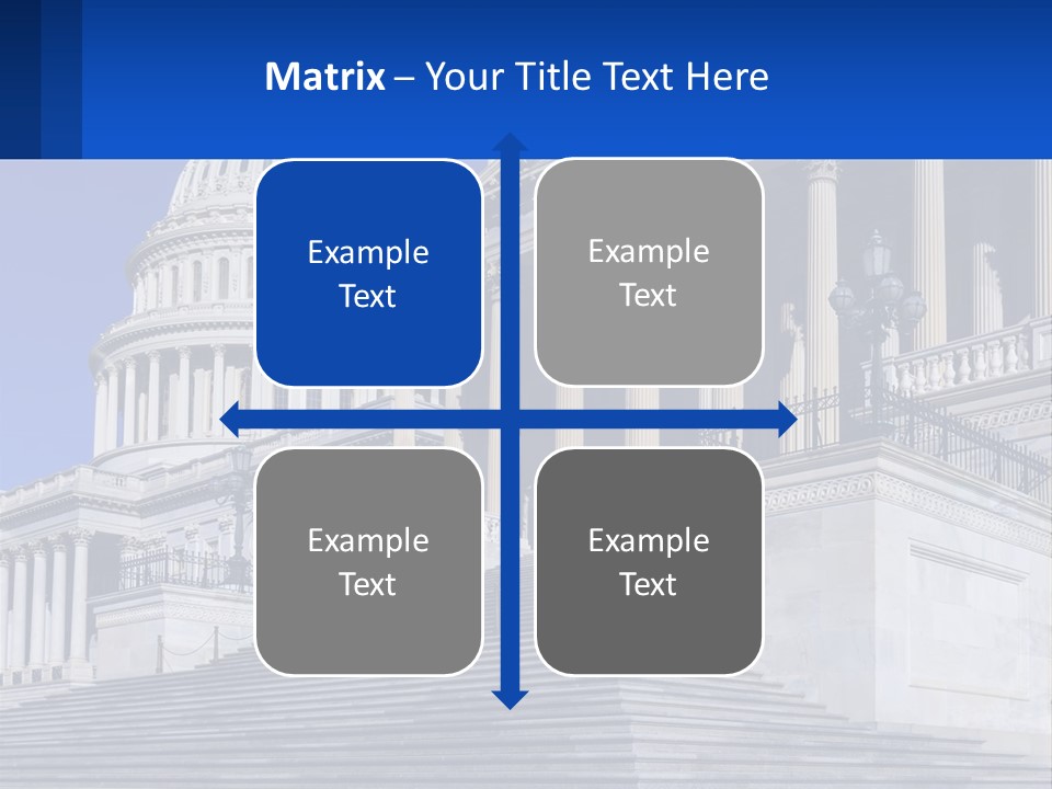 A Picture Of The Capitol Building In Washington D C PowerPoint Template
