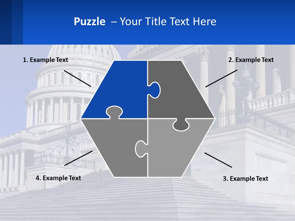 A Picture Of The Capitol Building In Washington D C PowerPoint Template