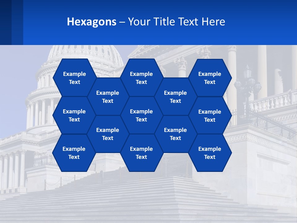 A Picture Of The Capitol Building In Washington D C PowerPoint Template