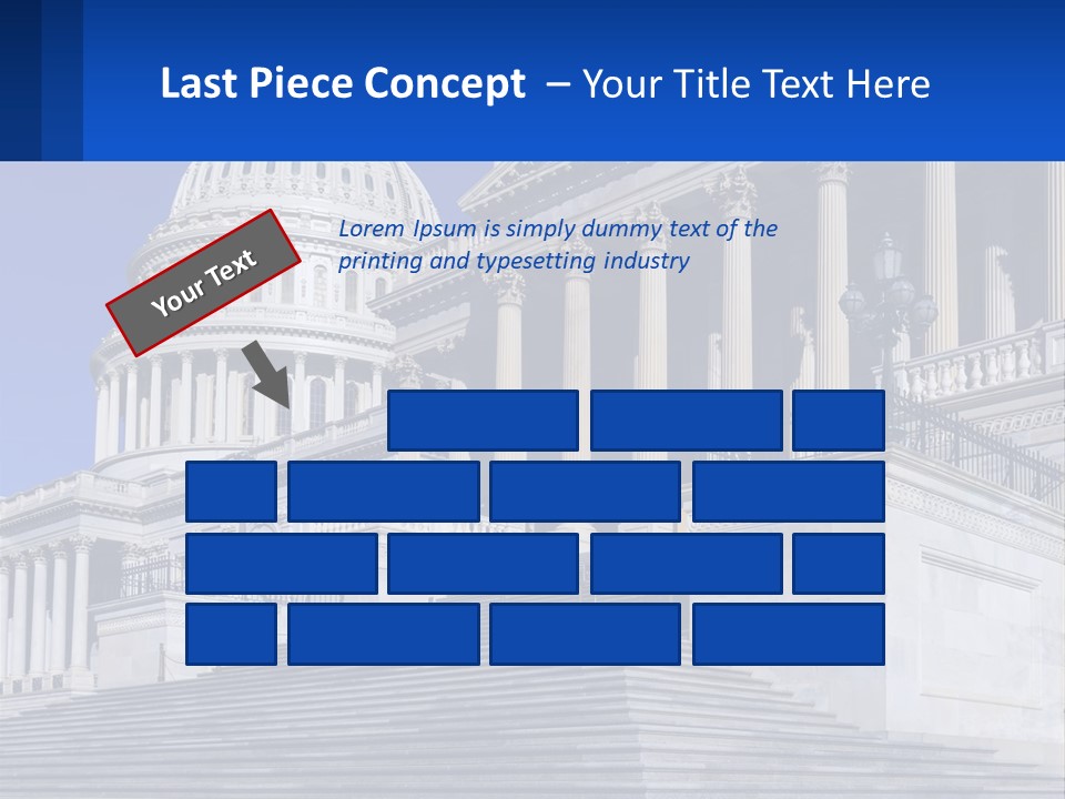 A Picture Of The Capitol Building In Washington D C PowerPoint Template