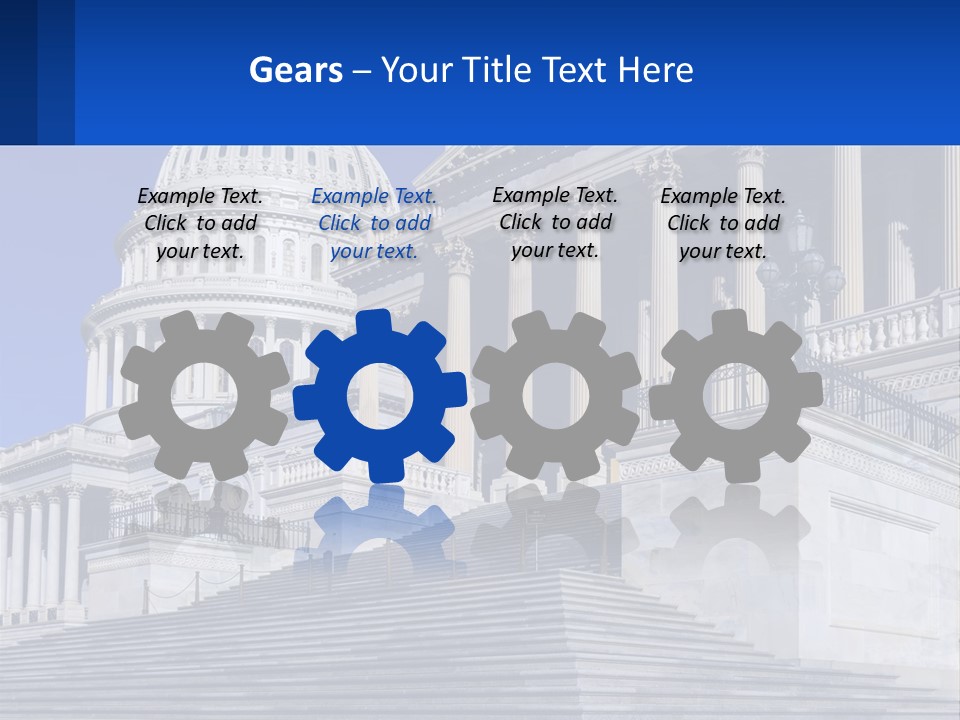 A Picture Of The Capitol Building In Washington D C PowerPoint Template