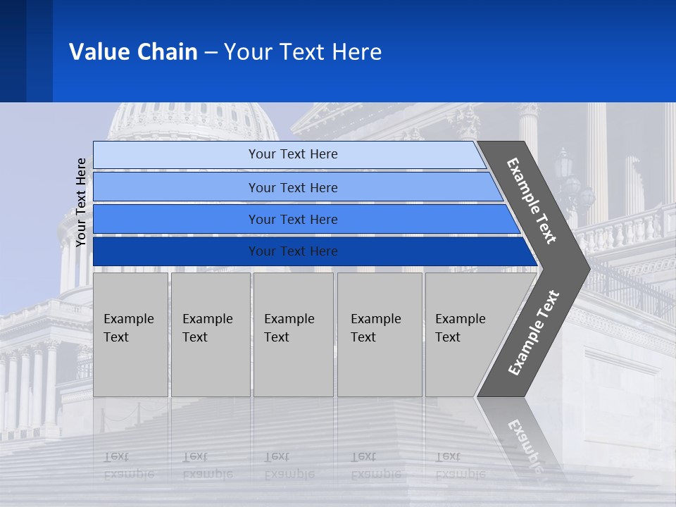 A Picture Of The Capitol Building In Washington D C PowerPoint Template